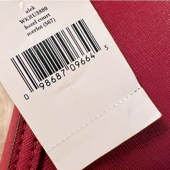 NWT Kate Spade Alek Merlot Crossbody with Bow - Picture 4 of 8